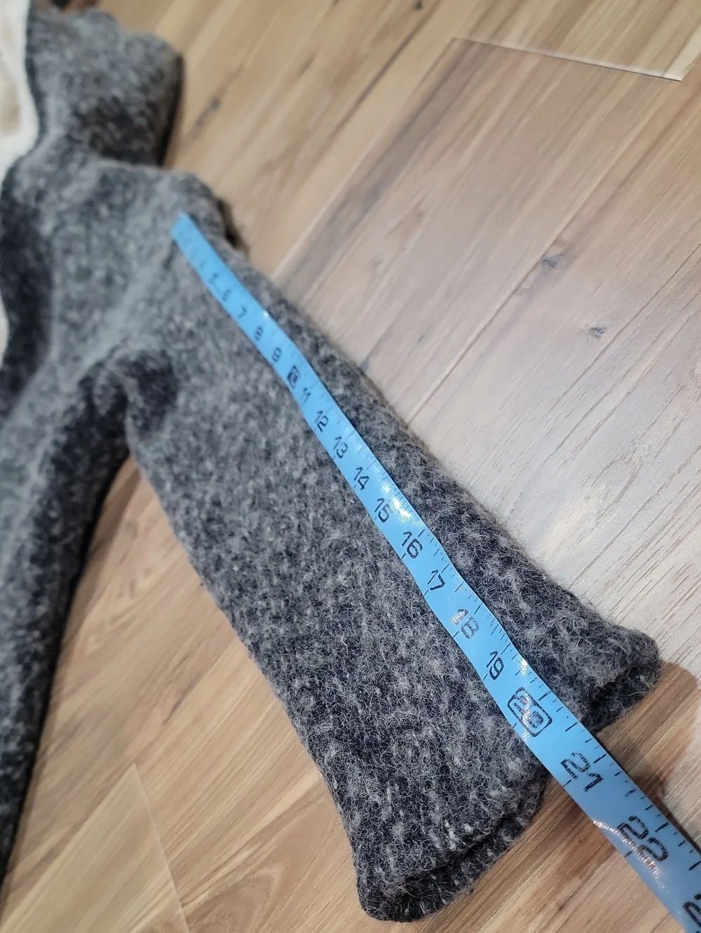Lucky Brand Marled Wool Coat with Sherpa Trim